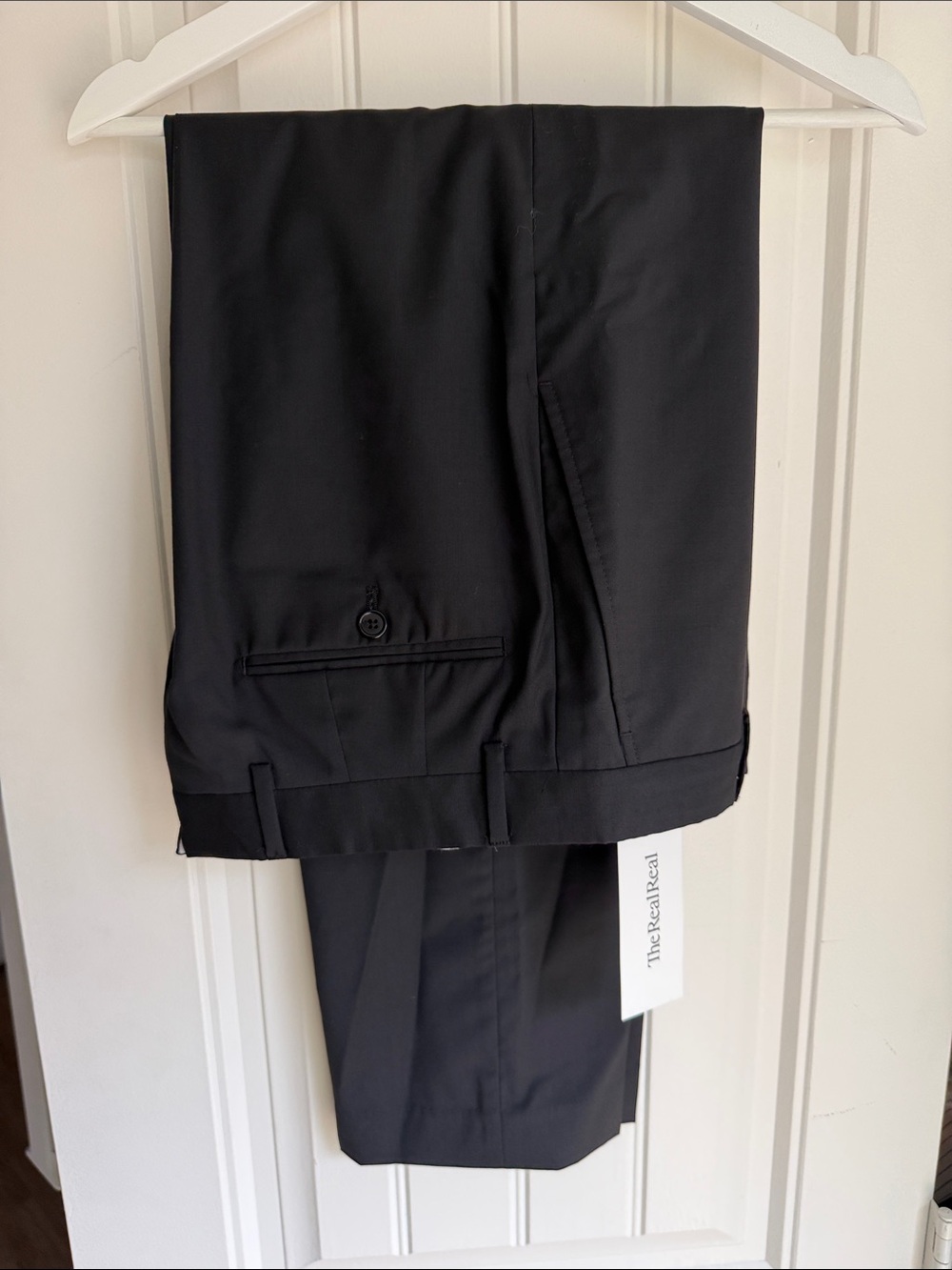 Santorelli Men's Black Dress Trousers